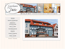 Tablet Screenshot of gasthaus-juette.com