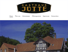 Tablet Screenshot of gasthaus-juette.de